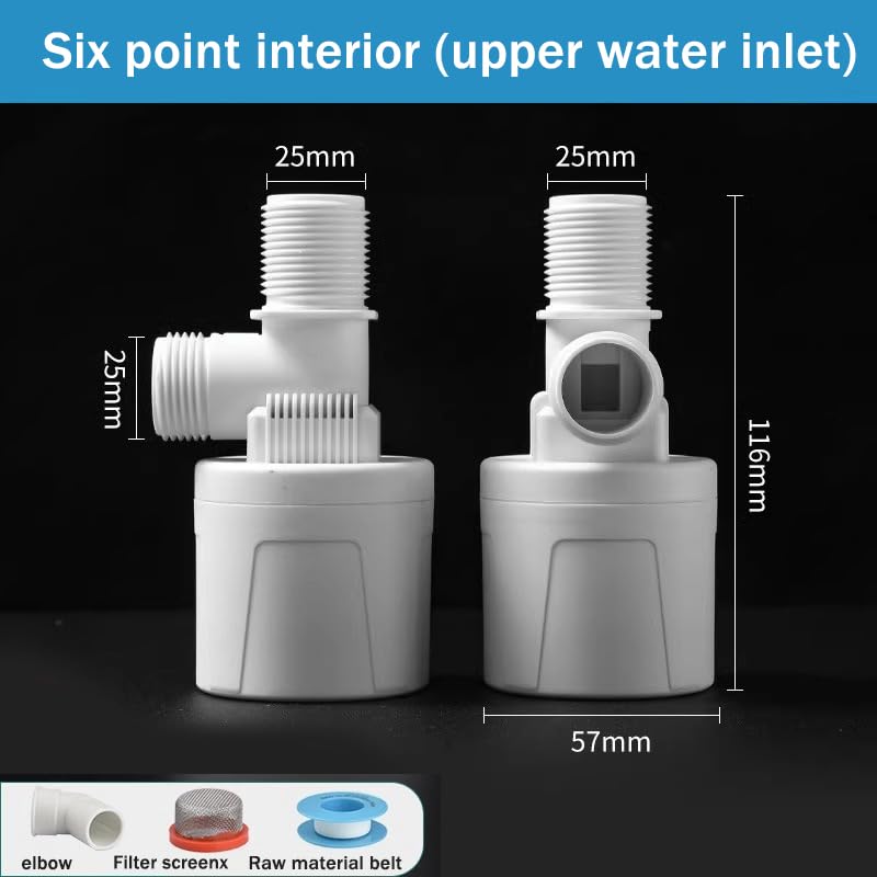 Float Valve,3/4 Inner Top Water Automatic Float Valve Water Level Control Valve, Uesd for Water Tank, Solar Energy, livestock pond,Auto Pot, Aquarium. - size: 3/4 Inner Top Float Valve