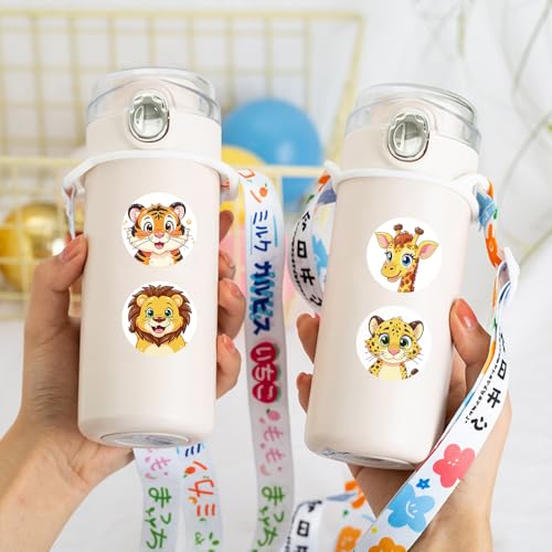 1000 Pcs Cute Animal Stickers for Boys and Girls.Waterproof Vinyl Sticker Packs for Water Bottles Phone Case Laptop Book.2 Roll 1 Inch Kawaii Stickers Bulk - color: Cute Animal