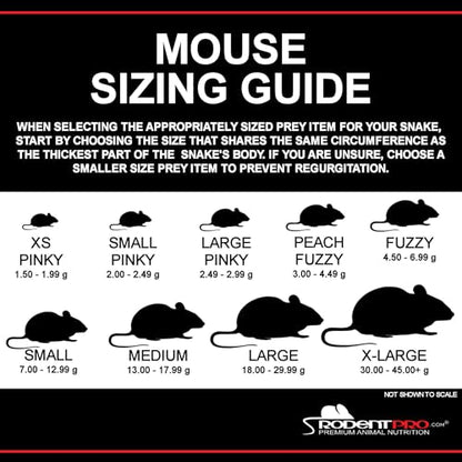 RodentPro Frozen Reptile Feeder White Large Mice (50 Count)