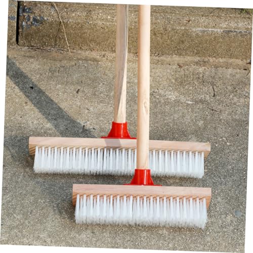 Ciieeo Stiff Bristle Decking Brush for Cleaning Long Handle Scrub Brush for Floors Carpets Outdoor Surfaces Effortless Dirt Removal Hard to Reach Areas Bristles