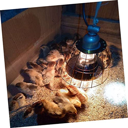 Kisangel 3Pcs Waterproof Heat-Resistant Bulb Covers for Livestock Reptiles Sturdy Light Bulb Cages Burn Protection for Chickens and Pigs