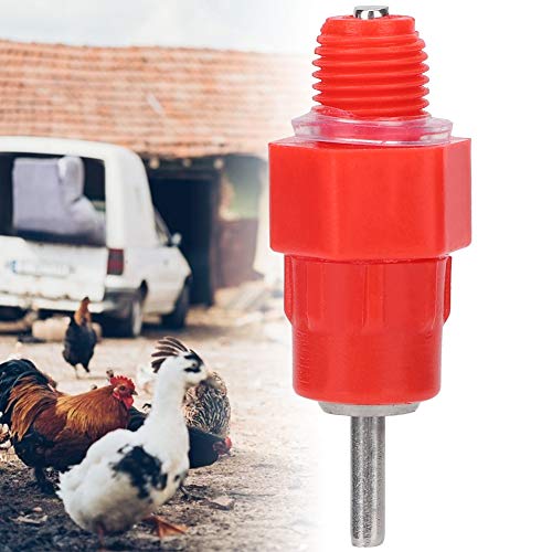 Poultry Water Feeder Nipple Drinker, 50 Pack, Plastic and 304 Stainless Steel, 360-Degree, Automatic, for Chicken, Duck, Geese
