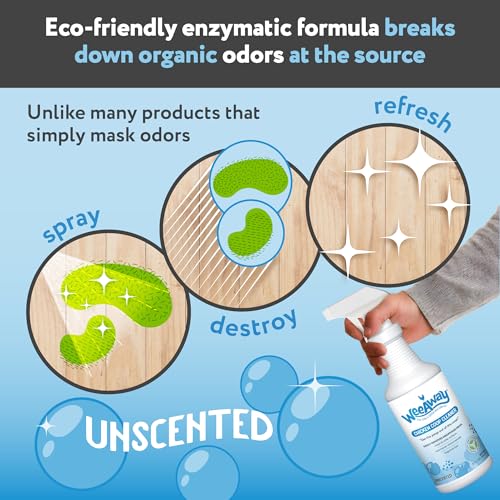 Wee Away Coop Refresher & Droppings Remover for Chickens, Enzyme Cleaner for Bird Poop, Odor Eliminator for Outdoor Chicken Coops, Unscented, 32oz - size: 32 Fl Oz (Pack of 1)