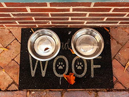2 Pack - 10 Cup (2.4 Liter) Stainless Steel Dog Bowls – Metal Dog Food Bowls, Dog Water Bowls, Pet Feeding Bowls, Replacement Bowls for Raised Stands, Rust Resistant, Dishwasher Safe - color: Stainless Steel