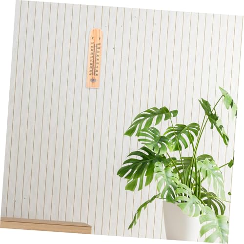 BESPORTBLE 2pcs Wooden Thermometer for Accurate Measurement and Livestock Farming Design for Indoor and Outdoor Use