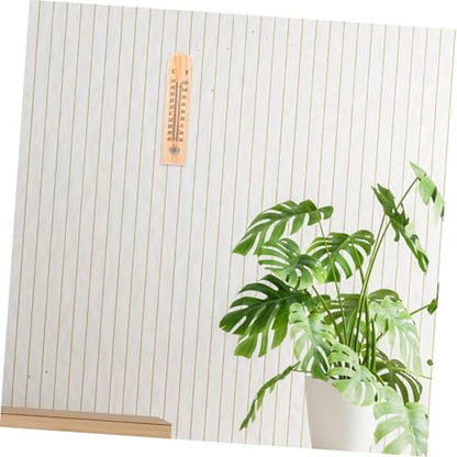 BESPORTBLE 2pcs Wooden Thermometer for Accurate Measurement and Livestock Farming Design for Indoor and Outdoor Use