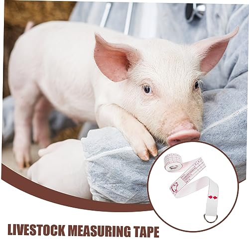 Holibanna Portable Farm Animal Weight Measuring Tape Compact and Flexible Livestock Measurement Tool for Cattle Pigs Horses for Assessment Measurements