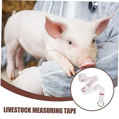 Holibanna Portable Farm Animal Weight Measuring Tape Compact and Flexible Livestock Measurement Tool for Cattle Pigs Horses for Assessment Measurements