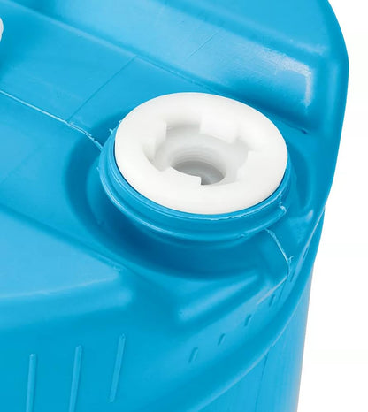 15 Gallon Drum | Tight Head Drum | Water Storage | Chemical Storage | 2" & 3/4" Fittings | Food Grade | BPA Free | HDPE |UN Rated | (Blue, 15 Gallons) - color: Blue