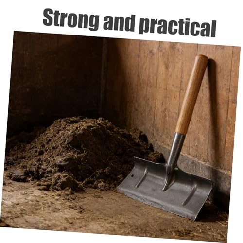 Holibanna Manual Maintenance Scraper Livestock Cage Shovel Fowl Waste for with Antislip Handle and Made of Sturdy Manganese Steel, Lightweight Cleaning Tool Poultry for Horse Goat Barn