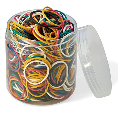 Rubber Bands Size 10 800Pcs 1" Elastic Band 6 Colors for Office Supplies | Assorted Mixed Colorful Small Rubber Band for School Home Strong Elastic Band Loop - color: Colors-800pcs