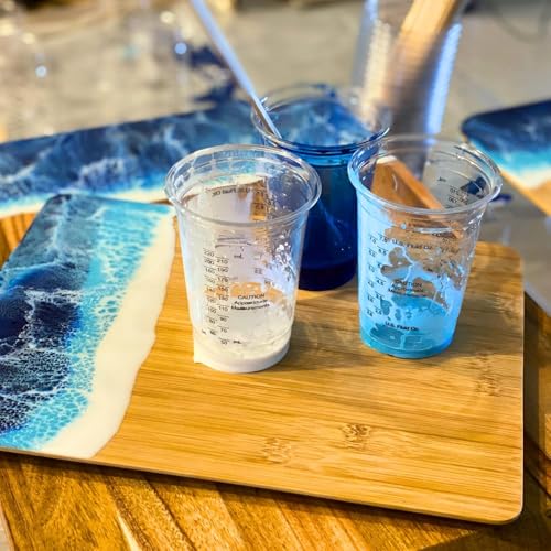 [Case Pack - 1000ct] 10oz Disposable Graduated Cups for Mixing Epoxy Resin - Measurements in mL and Oz - Multipurpose Reusable Paint, Epoxy, Stain, Liquid Mixing Cups - size: 1000 Pack