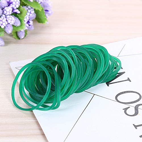 AMUU Rubber Bands size10 Green 1inch 500pcs Small Rubber Bands | Rubber Band for Office Supplies School Home Strong Elastic Band - color: Green-500pcs