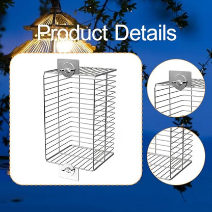 Reptile Lamp Cover Stainless Steel Anti Scald Lampshade Heater Cage Enclosure Square Bulb Guard Suitable for Pet Enclosure Birdcages