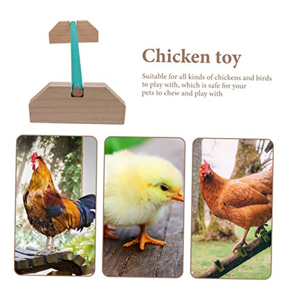 BESPORTBLE Chick Wooden Stick Chicken Roosting Perch Bird Stand Parrot Perch Chicken Supplies Safe Comfortable Roost