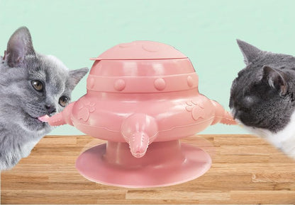 Puppy Nursing Bottles Soft Silicone Biomimetic Milk Feeders Bowl with 4 Nipples for Small Animal Kittens Ferret Guinea Pig Squirrel (Pink) - color: PInk