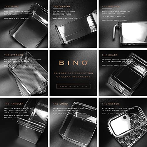 BINO Plastic Egg Container for Refrigerator - Clear, 21 Count, Sturdy, Durable - size: 21 Egg