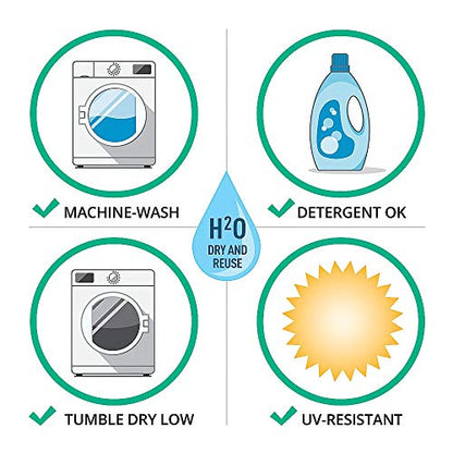 PIG Dryer-Safe Reusable Water Absorbent Sock - 2 Pack - 3" x 38" - Absorbs Up to 34 oz per Sock - Gray - PM50672 - color: Gray, style: 2-Pack
