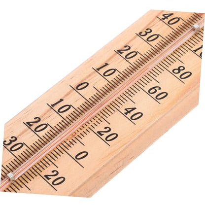 BESPORTBLE 2pcs Wooden Thermometer for Accurate Measurement and Livestock Farming Design for Indoor and Outdoor Use