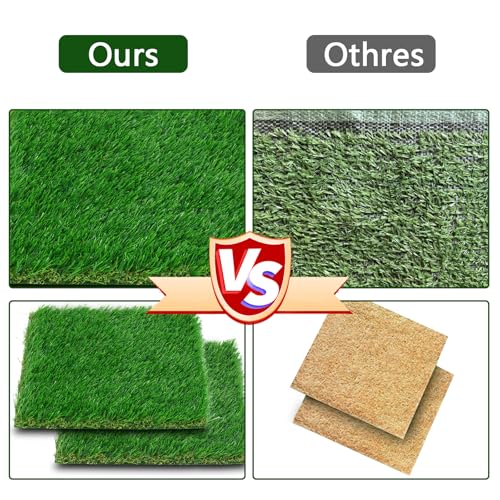 THREE ORANGES Chicken Nesting Box Pads, Washable Artificial Grass Nesting Pads Cuttable Chickens Nest Box Bedding Liners for Hen Coop Egg Duck Chicks Goose 12x12x1.35inch (8 Pack) - size: 8pcs-12x12*1.35inch
