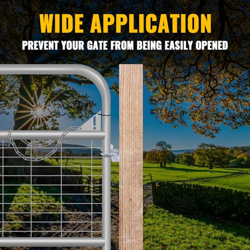 VIVIDA Wall Mount Butterfly Latch 1-3/8" to 1-5/8", Gate Fork Lock with Padlock Hole, Chain Link Fence Parts, Galvanized Steel, 1 PCS - color: Silver, 1 Pack