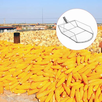 Grain Shovel Scoop Replacement Harvest Sieve Maize Corn Scoop Drain Spade Shovel Sand Sifting Garden Sieve Trowel for Garden Farm Poop