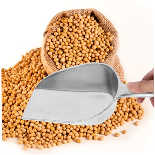 BESPORTBLE Rice Shovel for Household Use Grain Scoop Ergonomic Handle for Poultry Feeding and Farm Work
