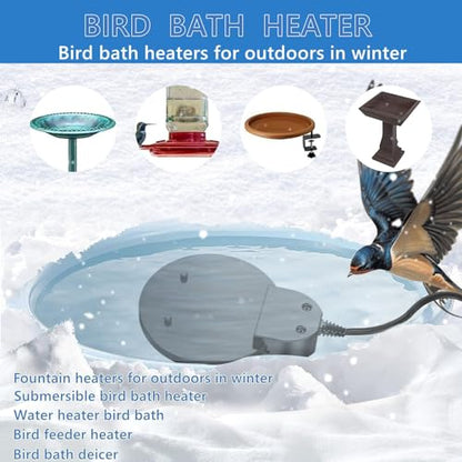 150W Specialized Bird & Chicken Waterer Heater - Tailored for Avian and Poultry Drinking Needs - Perfect for Indoor & Outdoor Winter Use - Durable Aluminum Cast for Rapid, Efficient Heating