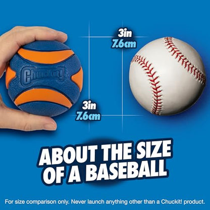 Chuckit! Ultra Squeaker Ball Dog Toy, Large (3 Inch) 1 Pack, for Large Breeds - color: Squeaker, size: Large