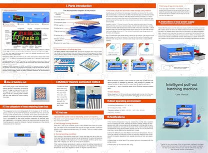 Incubators for Hatching Eggs, 128 Eggs Incubator Automatic Hatcher with Egg Turning and Humidity Control 80W for Chicken Duck Goose Bird Quail Pigeon Poultry Egg Incubator - style: 128-Egg Poultry Hatcher