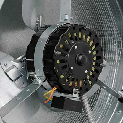 Master Flow GAF 1000 CFM Power Roof Mount Attic Vent Fan with Thermostat (PT6): Easy Installation & Efficient Exhaust Ventillation | Airflow Capacity for attic Spaces Upto 1600 sq.ft. - Mill - color: Mill