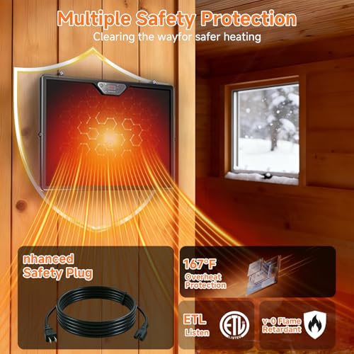2026 Smart Chicken Coop Heater Brooder Plate, 200W Chicks Double-Sided Radiant Heat Panel with LED Light, Remote Control, Timer & Temp Controller Compatible, Ducklings Poultry & Small