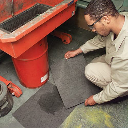 PIG Mat | Oil Absorbent Mat | 15" W x 20" L | Lightweight Pads | Absorbs Up to 14 oz per pad | 200 | MAT135 - size: 200 Count