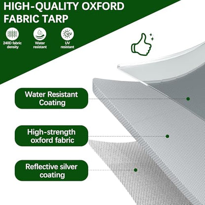 Large Metal Chicken Coop Round Top Upgrade Tri-Supporting Wire Mesh Chicken Run,Chicken Pen with Water-Resident and Anti-UV Cover,Duck Rabbit House Outdoor (Spire Roof 10’ W x 26.2’ L x 6.5’ H) - size: 314.4"L x 120.0"W x 78.0"H