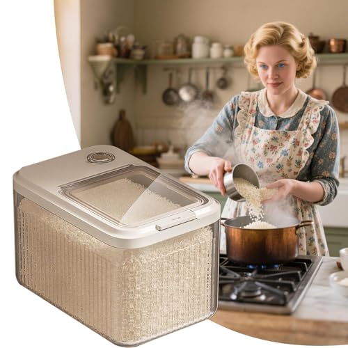 Dog Food Storage Container - Airtight Sealed Bin For Freshness Protection, Resistance With Locking Lid Moisture Control, Treat Dispenser For Dry Kibble Flour Grain Use Barn Garage 18 Inch - color: Transparent S