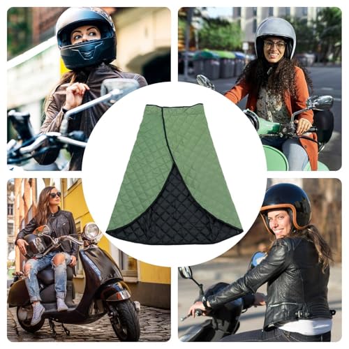 Chair Blankets for Adults - Waterproof Windproof Wearable Apron Blanket, Motorcycle Scooter Riding Leg Cover with Pocket for - color: Army Green