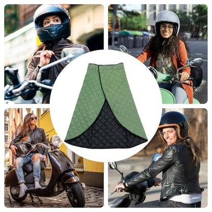Chair Blankets for Adults - Waterproof Windproof Wearable Apron Blanket, Motorcycle Scooter Riding Leg Cover with Pocket for - color: Army Green