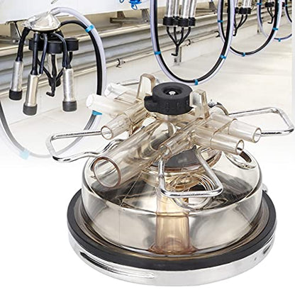 350cc Farm Milking Claw, Cow Milk Collector Tool Replacement Easy to Install Farm Milking Machine Accessories with Stainless Steel Base, Milk Claw Cluster for Cow Sheep