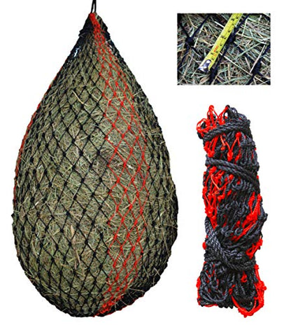 T TEKE Deluxe Slow hay Feeder hay nets, 1-3/4" Feeding Holes, Horse Supplies hay Bags for Horses, Goats