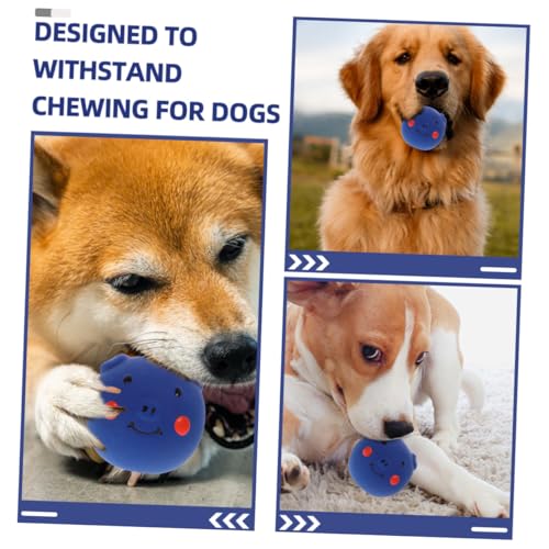 2pcs Pig-Shaped Dog Chew for Dogs and Puppies Squeaky Teething Balls for Dental Health and Interactive Play Indestructible Puppy