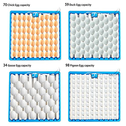 Automatic Multifunction Incubator Egg Tray With 110V Motor Turning Hatcher for Chickens/Ducks/Birds/Poultry (11 tubes) - color: 11 tubes