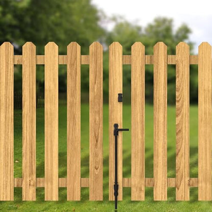 Sdstone 18 Inch Heavy Duty Cane Bolt Gate Drop Rod,Gate Ground Latch Hardware for Wooden Fences,Metal Gates Doors Stopper for Gate Ground (Black Finish,2 Pack) - size: 18-Inch-2Pack