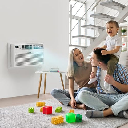 ROVSUN 10000 BTU Through the Wall Air Conditioner with Remote Control, 3-in-1 Wall AC Unit, Dehumidifier & Fan with Timer for Bedroom, Living Room, Apartment, Dorm up to 450 Square Feet, 115V/60Hz - style: 10000 BTU-Cool only
