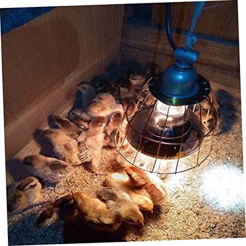 Yardwe 3pcs Wear-Resistant Heating Bulb Cages High-Temperature Resistant Lamp Covers for Reptiles Chickens and Livestock Safe Easy to Install Bulb Shields