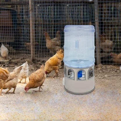 Heated Chicken Waterer 5 Gallon Chicken Waterer for Winter Temp Controlling for Chickens Heated Water Bowl for Chickens, Ducks, Pigeons Geese and Chicken Coop with Buckets