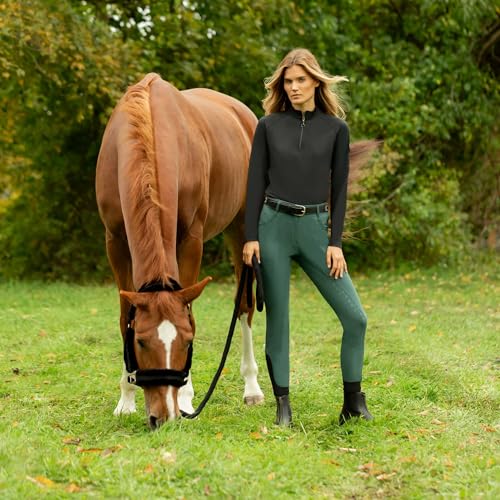 Equinavia Valkyrie Ultra Fleece Breakaway Horse Halter | Padded Fleece Adjustable Safety Halter with Nylon Webbing - Black/Black - Cob - color: Black/Black, size: Cob