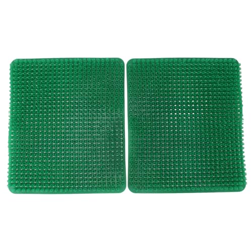 Aramox 6 Pack Washable Chicken Nesting Pads, Breathable Reusable Nesting Box Liners for Laying Hens, with PE Material for Chicken Coop Poultry Boxes (Green) - color: Green