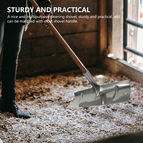 VANZACK Thickened Manure Spade Head for Livestock Cage Rake Scraper for Fowl Manure Cleaning