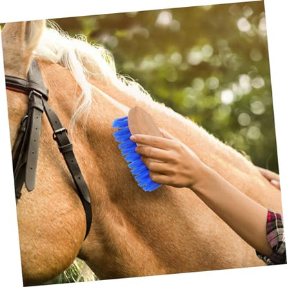 VICASKY Practical Horse Grooming Brush Cattle Hair Comb with Hard Bristles for Fur Cleaning Equine Body Brush for Horse Care and Grooming Supplies