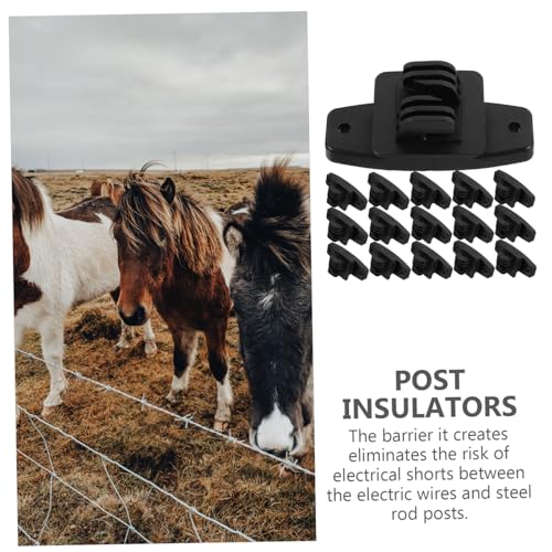 50Pcs Electric Fence Insulators Material for Livestock Prevents Circuits for Farm Use Fencing Accessory for Secure Boundaries
